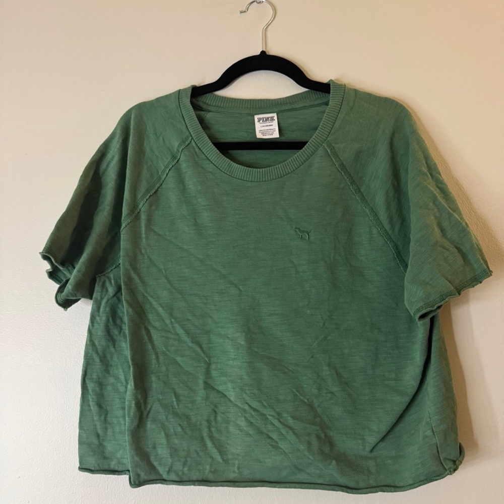 PINK Victoria's Secret Green Tee